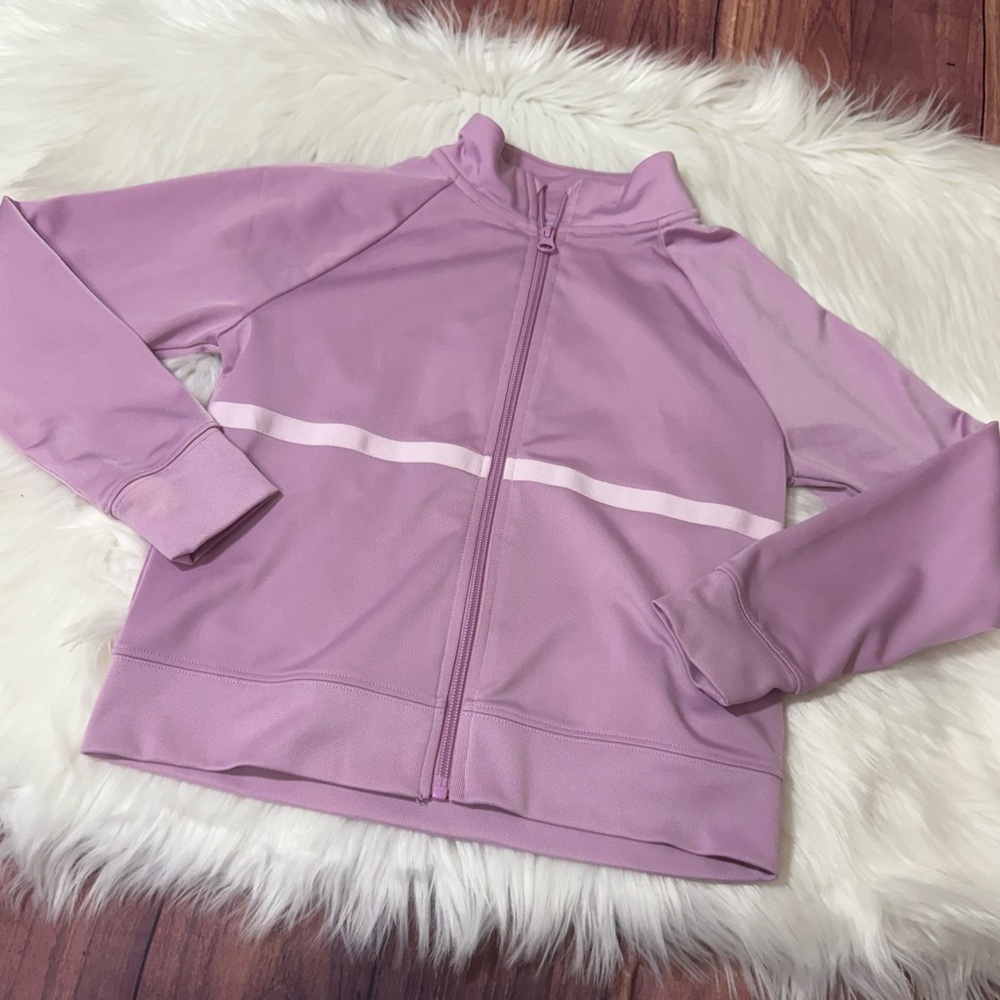 Athletic Works Youth Girl Size S (6-6X) Lavender Zipper Up Athletic Jacket